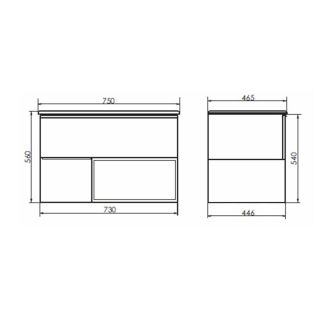Тумба-умывальник Comforty для ванной Тургояк-75 дуб светлый с раковиной 75E
