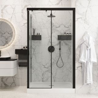 Душевой уголок Cerutti SPA MARBELLA120B-R 120x80см чёрный