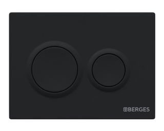Комплект Berges 4в1 043311: инсталляция NOVUM 525 кнопка O5 черная Soft Touch унитаз EGO Rimless сидение Okus Slim SO