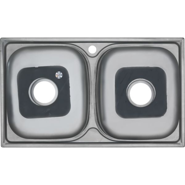 Мойка 8148S Melana 0,6/180 хром с сифоном (040 t *8)