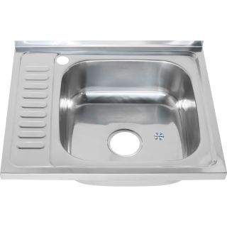 Мойка 6050 R Melana 0,6/160 правая хром с сифоном (173 ta R *10)