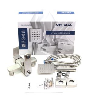 Смеситель для ванны Melana Cubo MELANA-610205 сатин