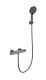 Смеситель для душа Wonzon & Woghand Stay 2 WW-B2016-A-BGG с термостатом тёмный графит