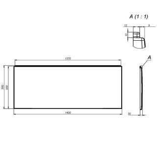 Панель фронтальная для ванны Am.Pm X-Joy W94A-140-070W-P 140 см белый