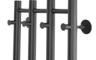 Полотенцесушитель электрический Domoterm Танго DMT 109-V4 36x92 EK R чёрный