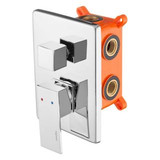 Встраиваемый смеситель Swedbe Platta 5520 подключение на три выхода хром