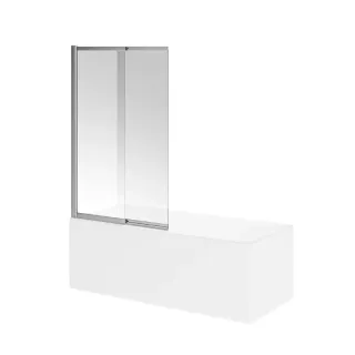 Шторка на ванну Kerama Marazzi Vetro VE.100.BSD.CR 100 см стекло прозрачное профиль хром