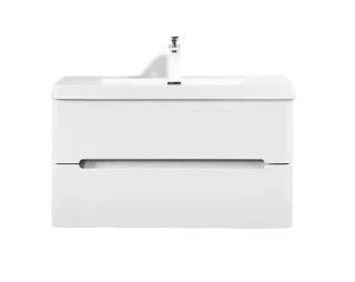 Подвесная тумба с раковиной Parly Spa River100 лилейно-белый