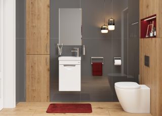 Подвесная тумба под раковину Onika Комо 104005 40см белый