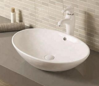 Раковина-чаша CeramaLux D1104 белая 63 см