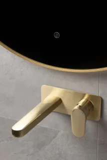 Зеркало с подсветкой Armadi Art 545-100-B 100 см сенсорный выключатель антизапотевание чёрный