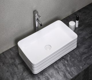 Раковина-чаша CeramaLux W1531-D1408 Белая 65.5 см