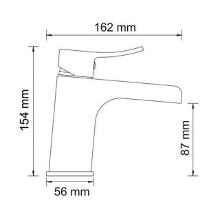 Wasserkraft Aller 1069 Каскадный смеситель для умывальника
