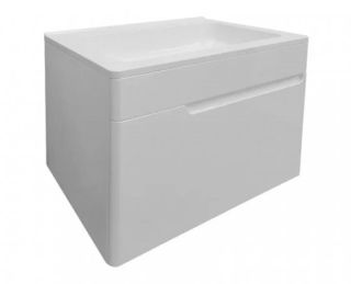 Подвесная тумба под раковину Kare Luxe ФР-00007070 60см один ящик белый