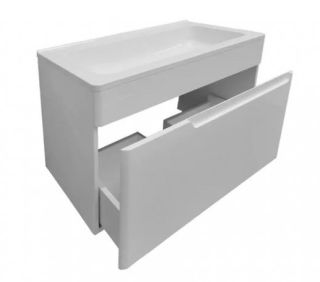 Подвесная тумба под раковину Kare Luxe ФР-00007070 60см один ящик белый