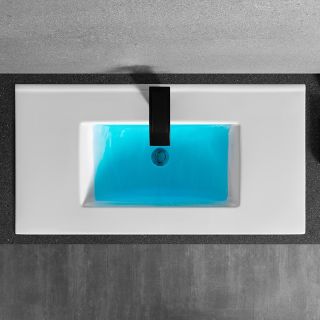 Раковина  CeramaLux YJ-803-90 белая 91.5 см