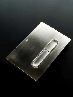 Кнопка смыва Boheme 667-NB механическая брашированный никель