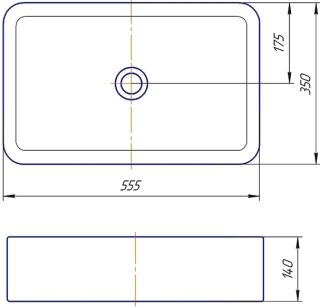 Раковина Kirovit Олимпия 56см белый SD-00001229