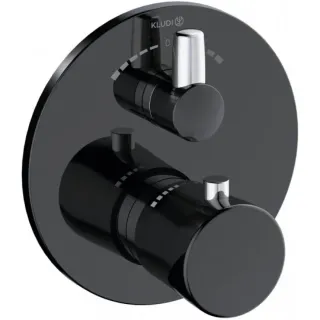 Термостат для ванны Kludi Balance 528108775 чёрный матовый