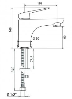 Смеситель для раковины Paini Laguna LACR205 хром