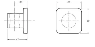 Держатель для лейки Jacob Delafon Modulo 8464D-CP хром