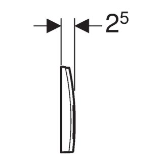 Кнопка смыва Geberit Delta 50 115.135.46.1 хром матовый