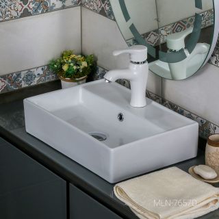 Накладная раковина Melana 7657D-805 50см белый