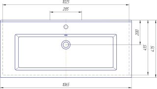 Мебельная раковина Kirovit Оскар 105см белый 00000008981