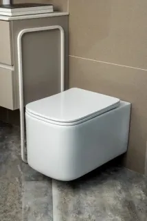 Подвесной унитаз Boheme Mane 970-SET-MW безободковый белый матовый