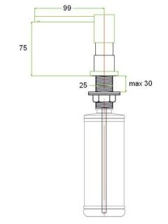 Дозатор жидкого мыла Zorg ZR-22 BR