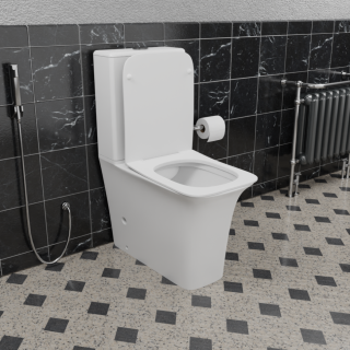 Унитаз CeramaLux 1222A с бачком и сиденьем Микролифт