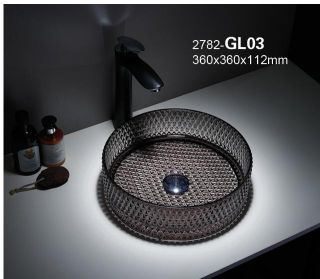 Раковина  CeramaLux GL03 графит 36 см