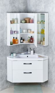 Боковой модуль зеркального шкафа Акватон Кантара дуб полярный 1A205802ANW70