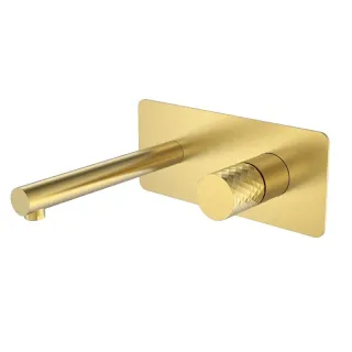 Встраиваемый смеситель для раковины Boheme Stick Diamond 125-MG золото матовое