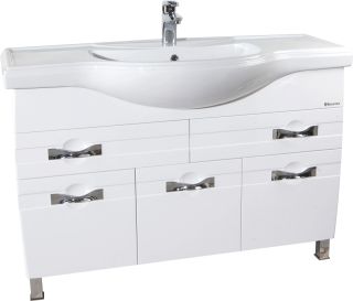 Мебельная раковина Kirovit Классик 120см белый 00000006029