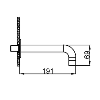 Излив для ванны Boheme Fusion 625-Cr хром