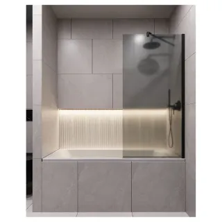 Шторка на ванну Timo T17 70 см чёрный