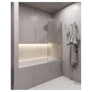 Шторка на ванну Timo T18 70 см хром