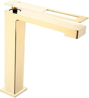 Смеситель для накладной раковины Boheme Q золото 142-GG