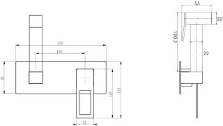 Гигиенический душ Boheme Q со смесителем чёрный/хром 147-BCR