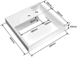 Раковина над стиральной машиной СанТа Юпитер 900116 60см белый