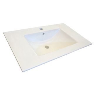 Comforty Тумба-умывальник "Женева-75" дуб белый с раковиной Comforty 75E