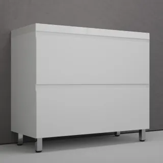 Тумба под раковину напольная Style Line Манхэттен ЛС-00002368 100 см белый матовый