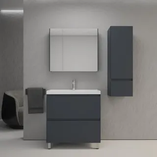 Тумба под раковину напольная Style Line Манхэттен ЛС-00002369 100 см графит