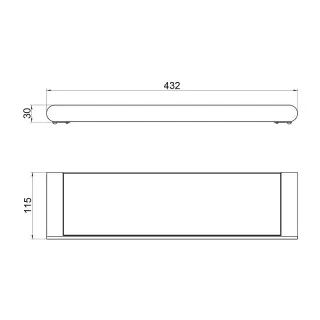Полка для полотенец Timo Saona 13072/19 розовое золото