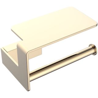 Держатель для туалетной бумаги Boheme Q с полкой золото 10941-G