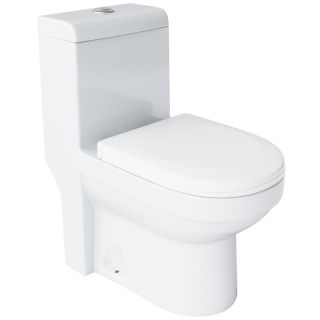 Унитаз-моноблок Laguraty 2100AW с сиденьем микролифт белый