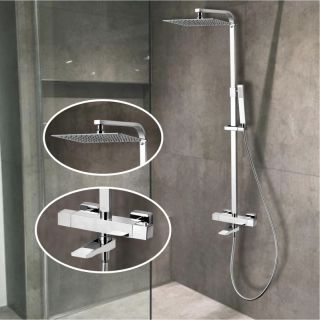 Душевая стойка Denberg LT-301 с термостатом хром