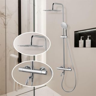 Душевая стойка Denberg LT302 с термостатом хром