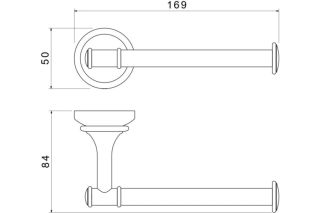 Бумагодержатель Aquatek Классик AQ4508PG золото